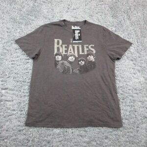 The Beatles Shirt Mens Large Black Rubber Soul 1965 American Tour Tee NWT